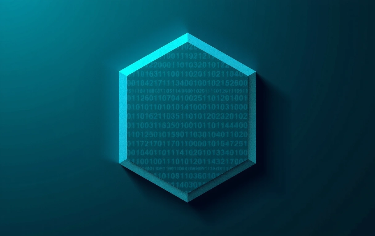 Abstract data privacy visual