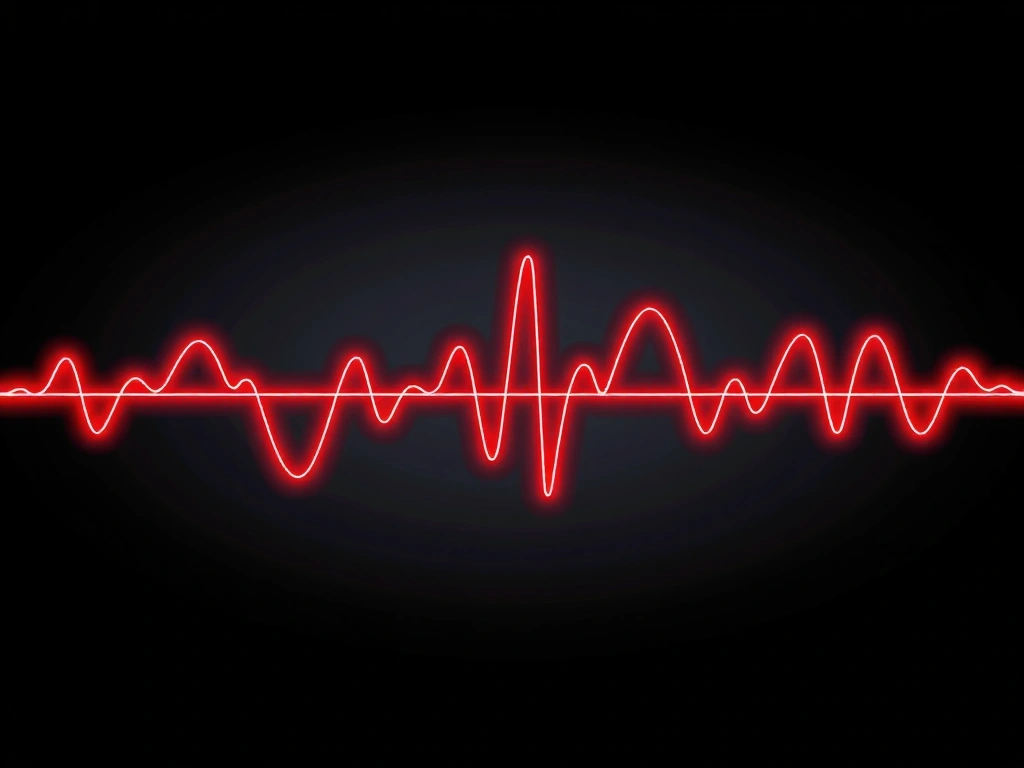 Abstract sound wave visualization